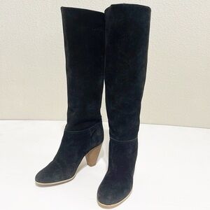 Madewell Black Suede Boots Size 6